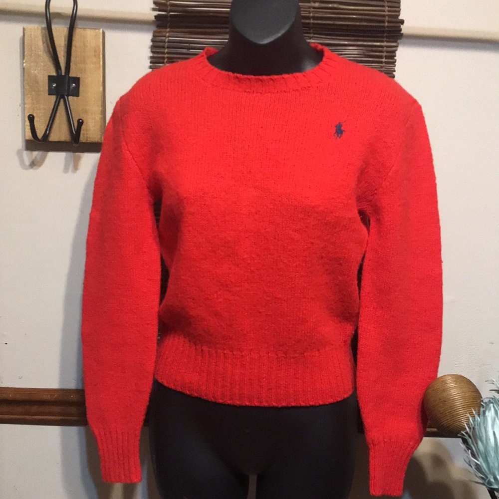POLO RALPH LAUREN Red 100% Wool Sweater